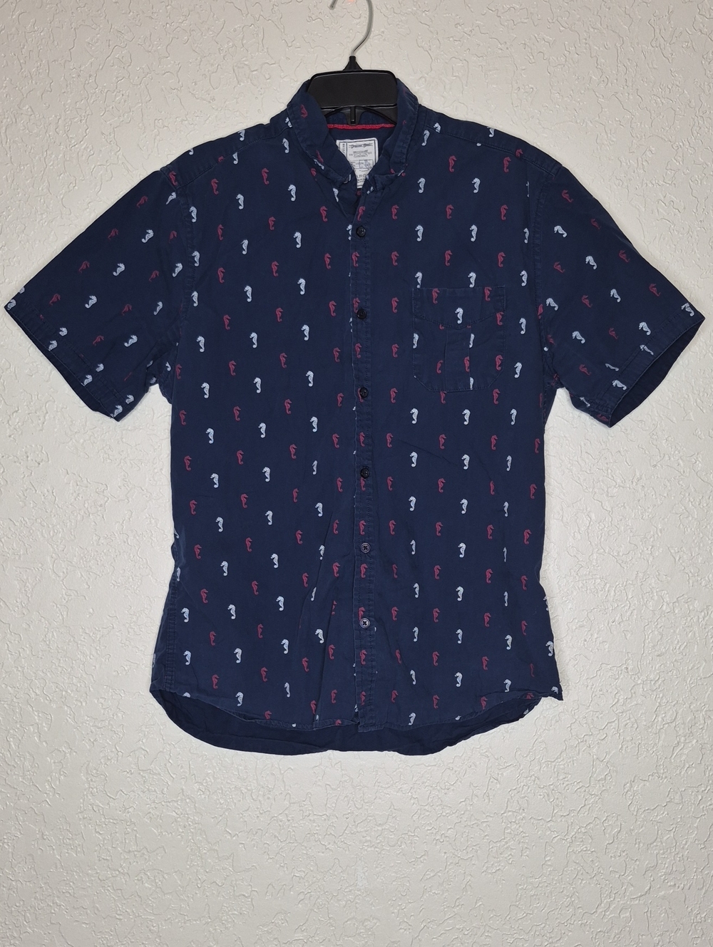 Colours Alexander‎ Julian Seahorse Print Shirt Size L
